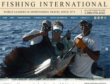 Tablet Screenshot of fishinginternational.com